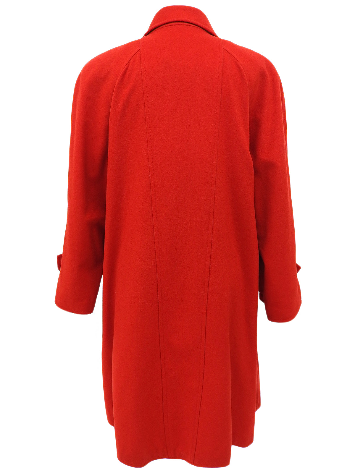 1994年製　カシミアCCマークボタンダブルブレストコート　レッド