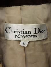 Houndstooth pattern jacket in brown/beige