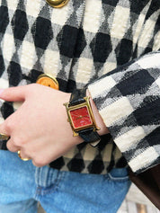 H Watch Gold/Black/Red