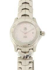 11Pダイヤモンドリンクウォッチ シルバー/ピンクシェル