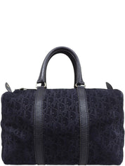 トロッターパターンミニボストンバッグ　ネイビー