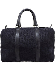 トロッターパターンミニボストンバッグ　ネイビー