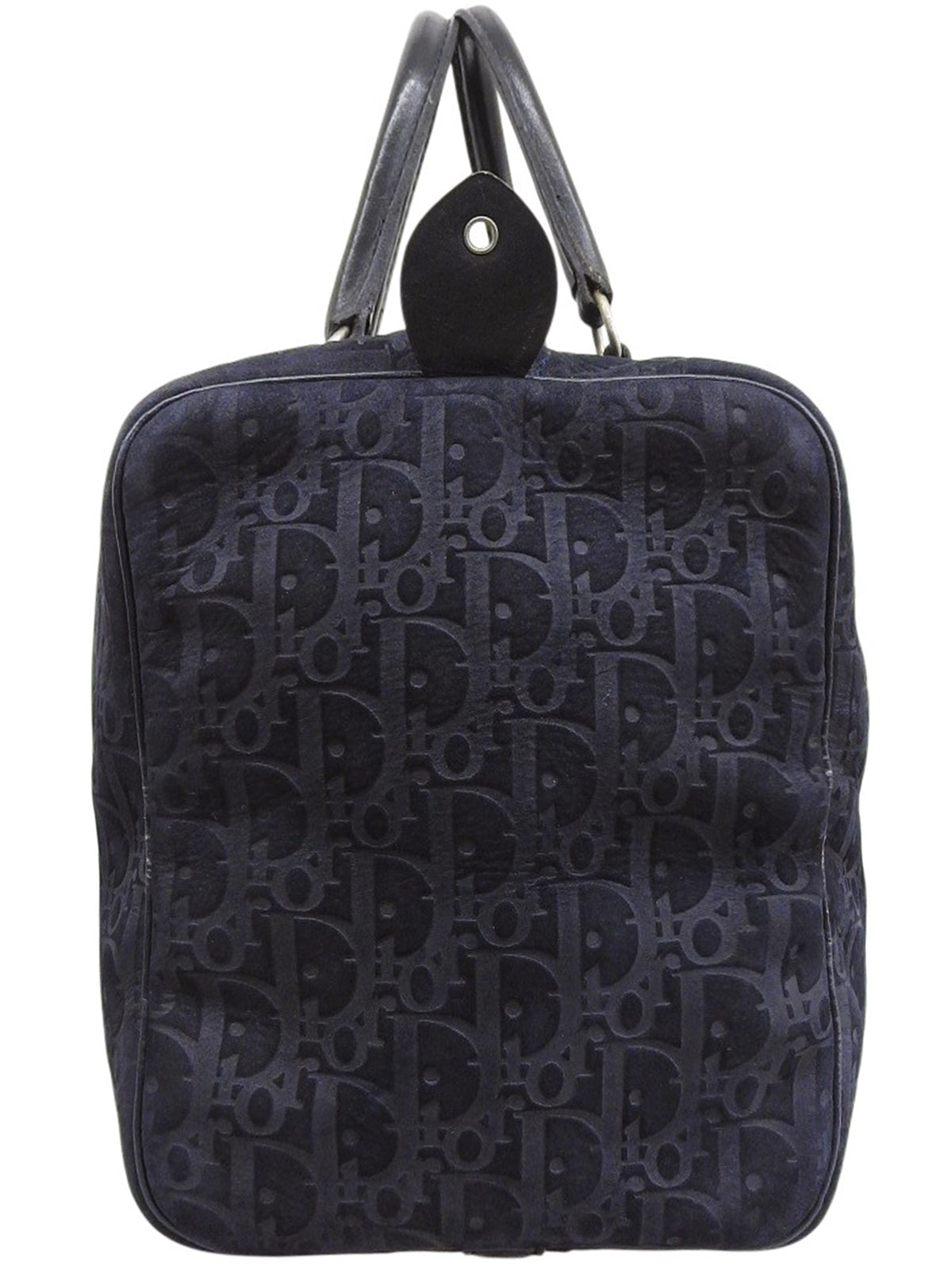 トロッターパターンミニボストンバッグ　ネイビー