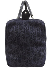 トロッターパターンミニボストンバッグ　ネイビー