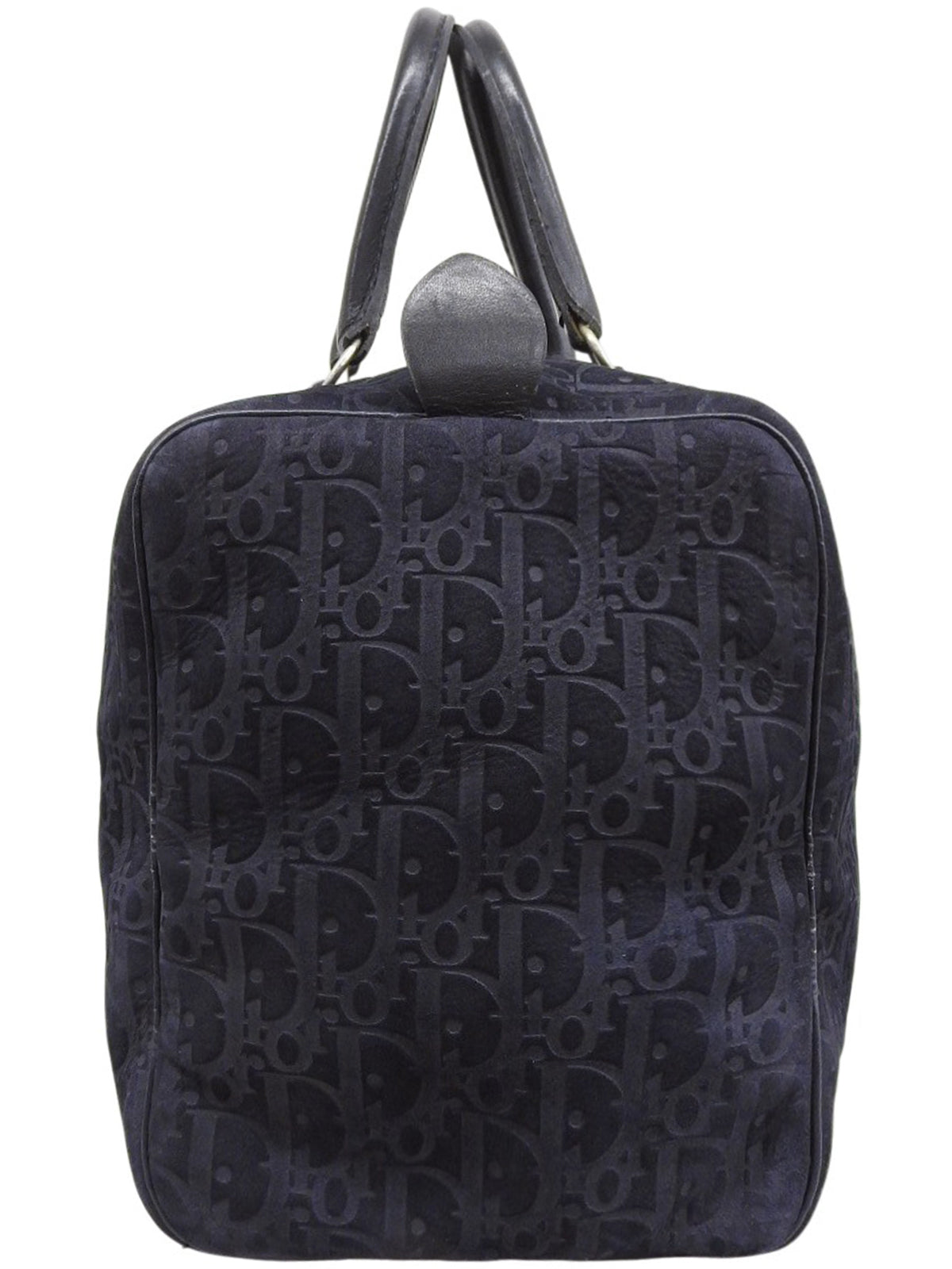 トロッターパターンミニボストンバッグ　ネイビー