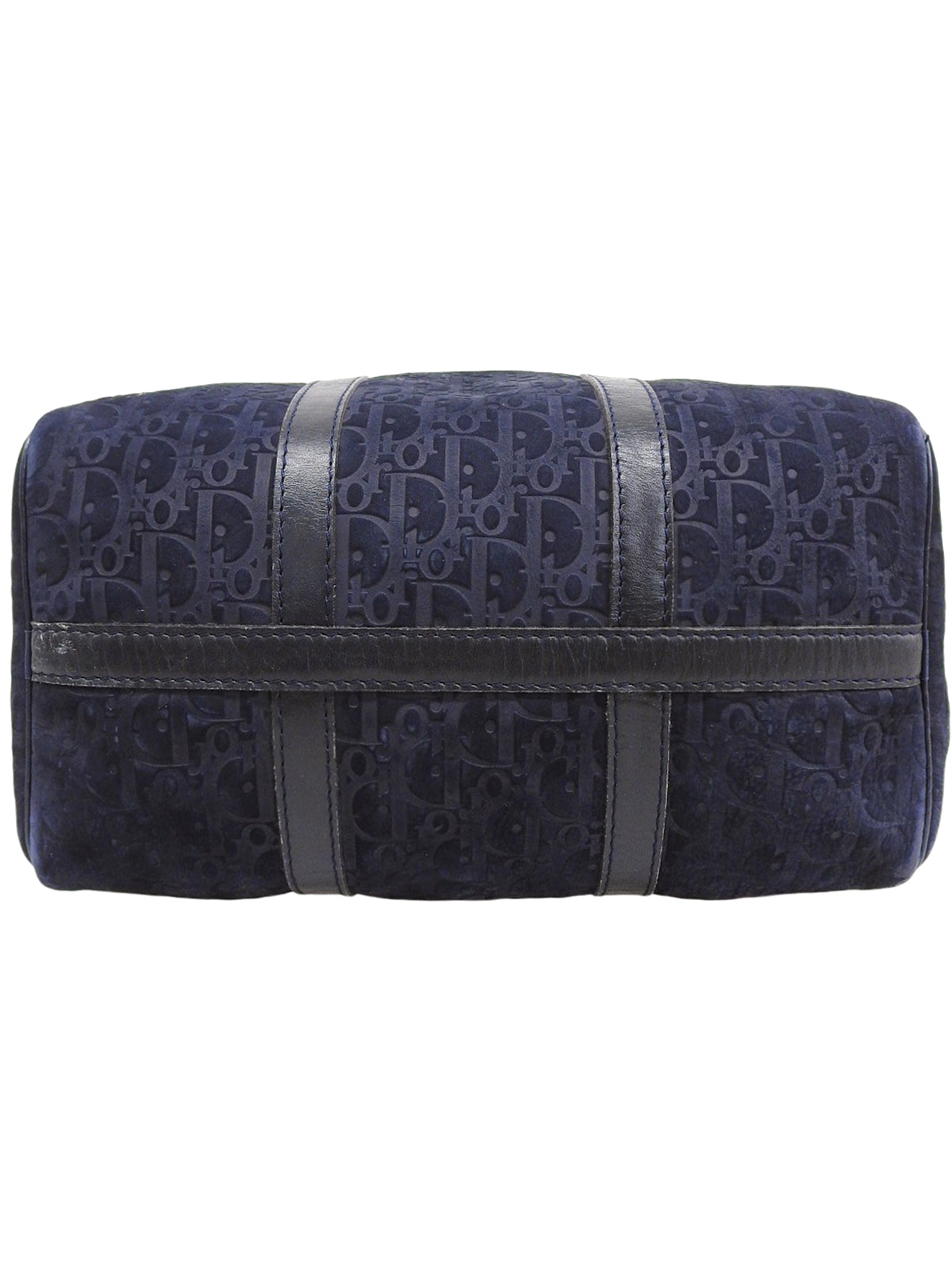 トロッターパターンミニボストンバッグ　ネイビー