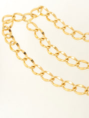 CC Mark Coin Charm Chain Belt Gold