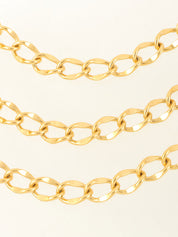 CCマークコインチャームチェーンベルト ゴールド