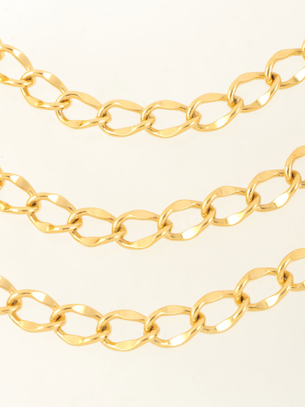 CC 标志硬币吊坠项链腰带金色