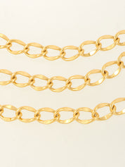 CCマークコインチャームチェーンベルト ゴールド