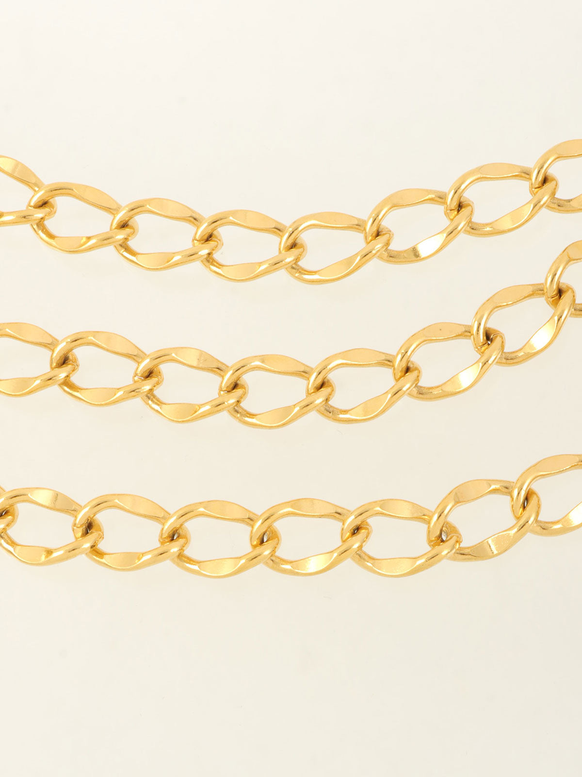 CC 标志硬币吊坠项链腰带金色