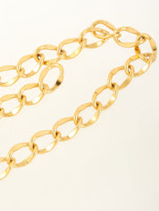 CC Mark Coin Charm Chain Belt Gold