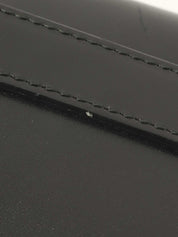 Logo Plate Long Wallet Black