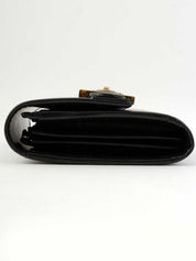 ロゴプレートロングウォレット ブラック