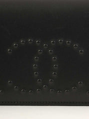 2014年頃製 ラムスキンCCマークデザインロングウォレット ブラック