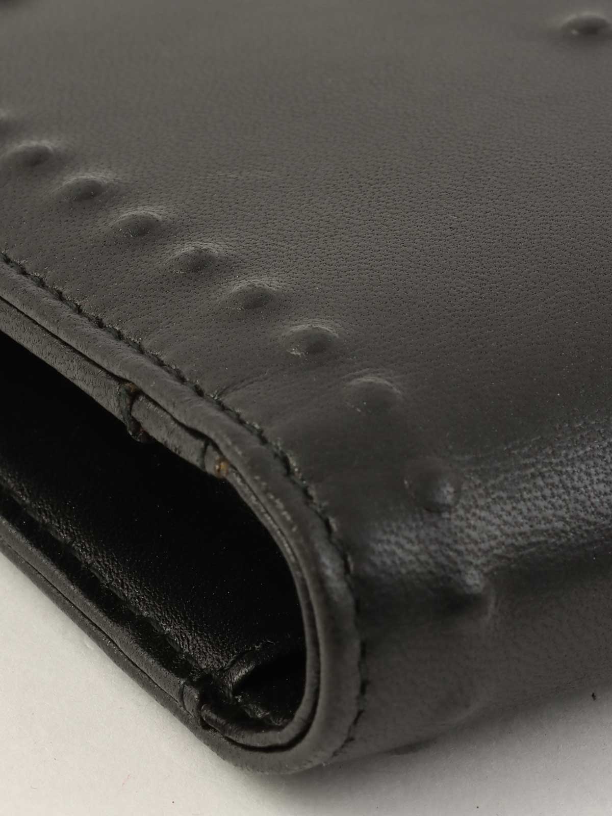 2014年頃製 ラムスキンCCマークデザインロングウォレット ブラック