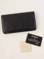 2014年頃製 ラムスキンCCマークデザインロングウォレット ブラック