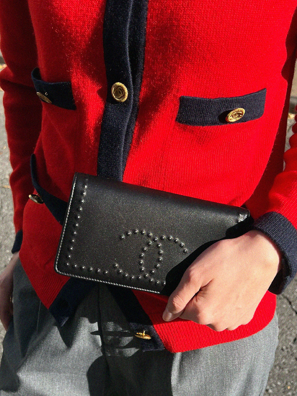 2014 CC mark design long wallet, black