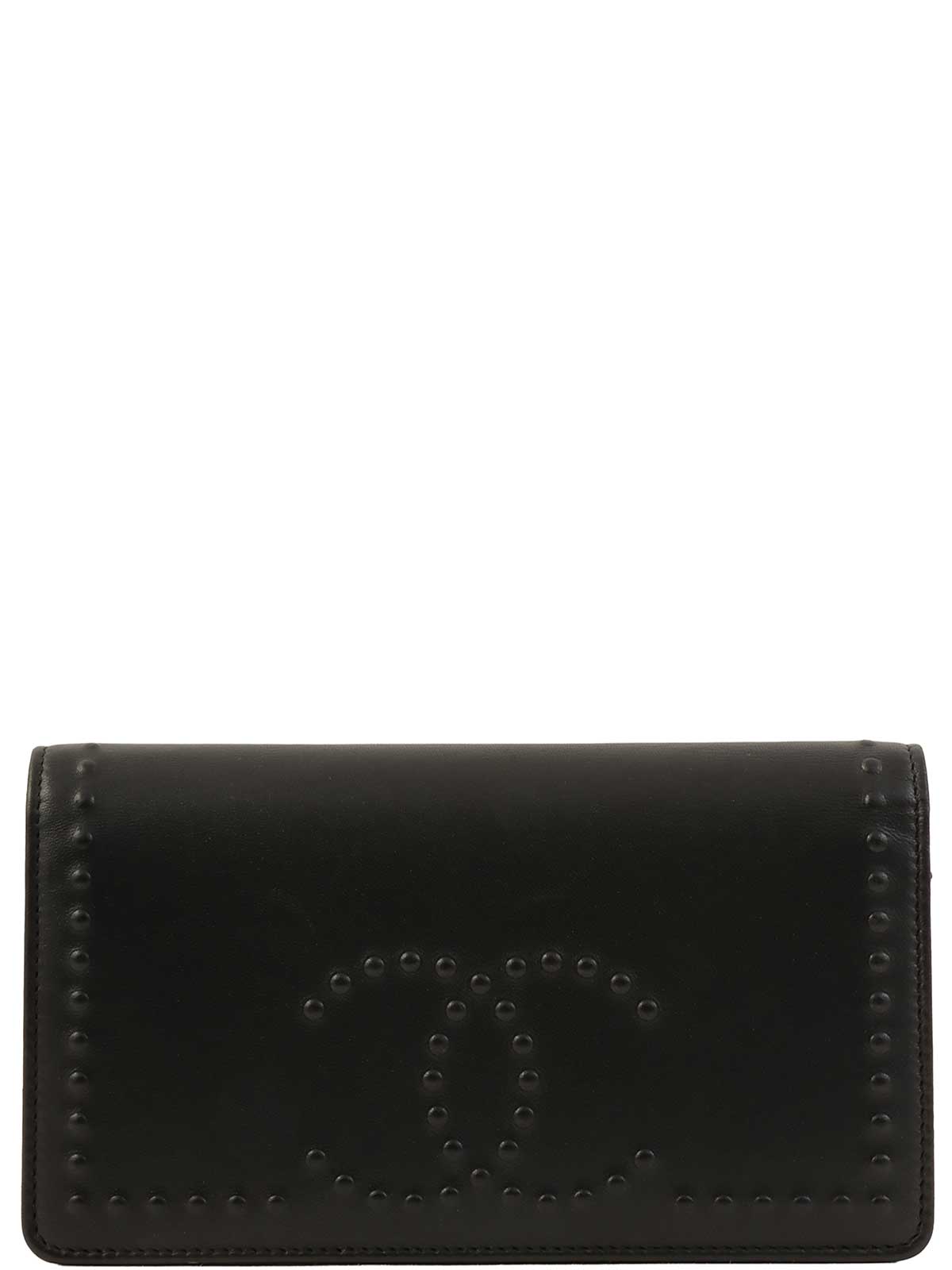 2014年頃製 ラムスキンCCマークデザインロングウォレット ブラック