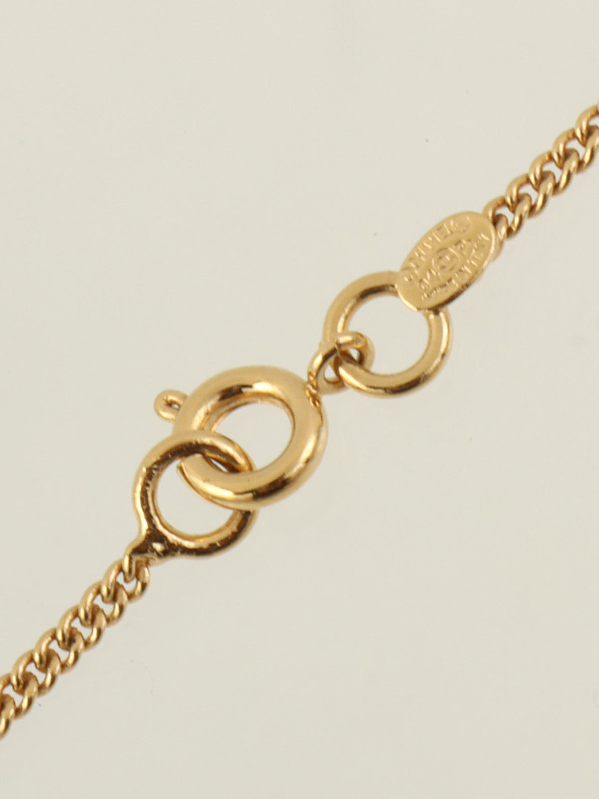 2004年製 ハートCCマークプレートネックレス ゴールド