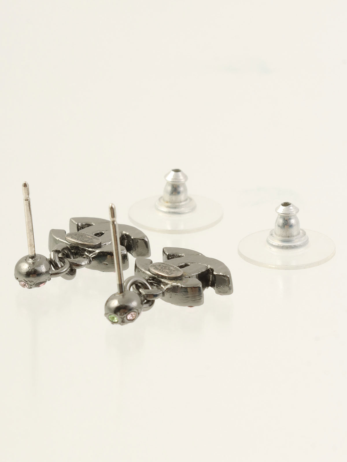 2005年製 ラインストーンCCマークスウィングピアス シルバー