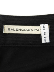 Low-rise pants in black