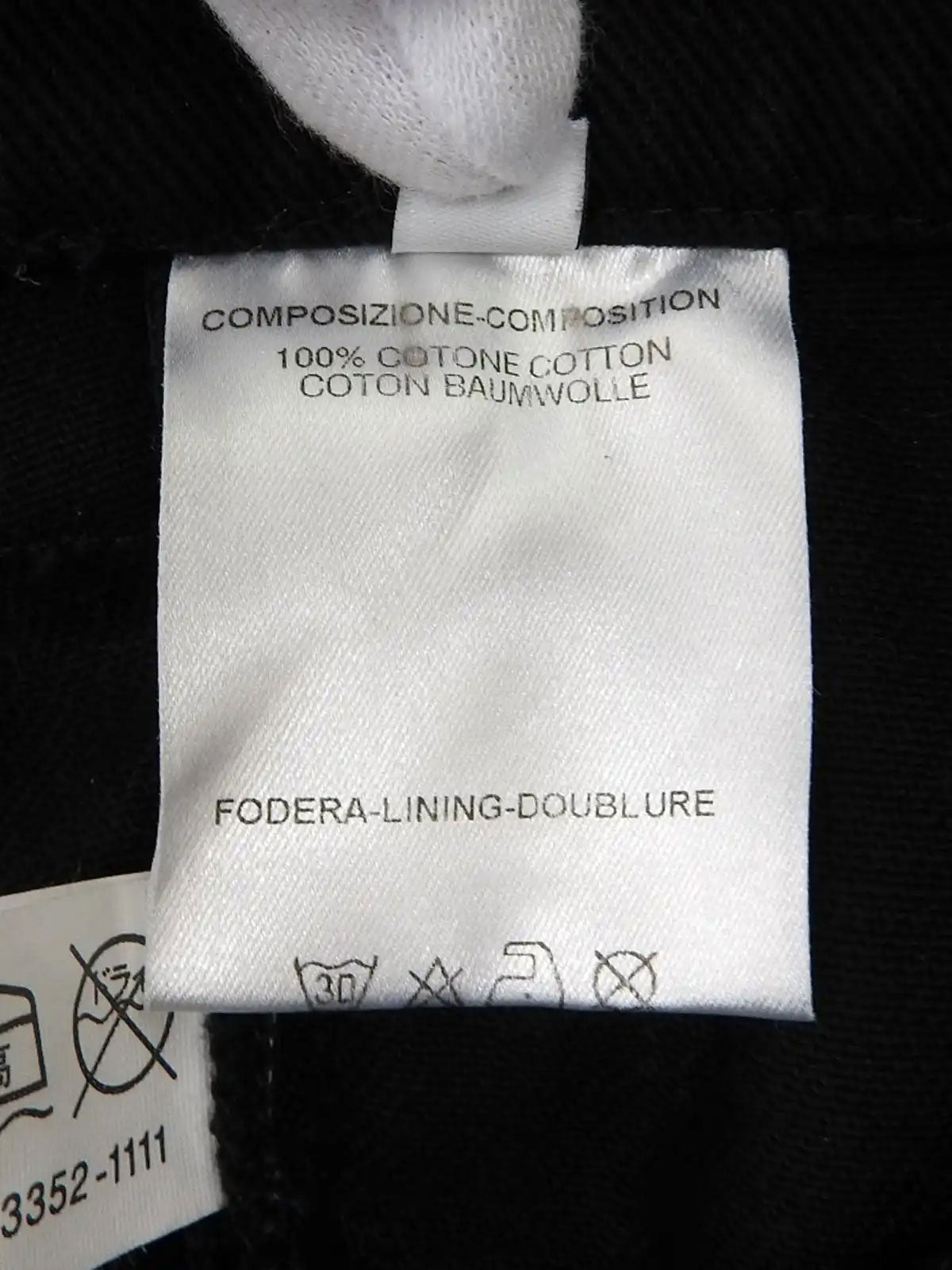 ローライズパンツ ブラック