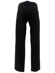 Low-rise pants in black