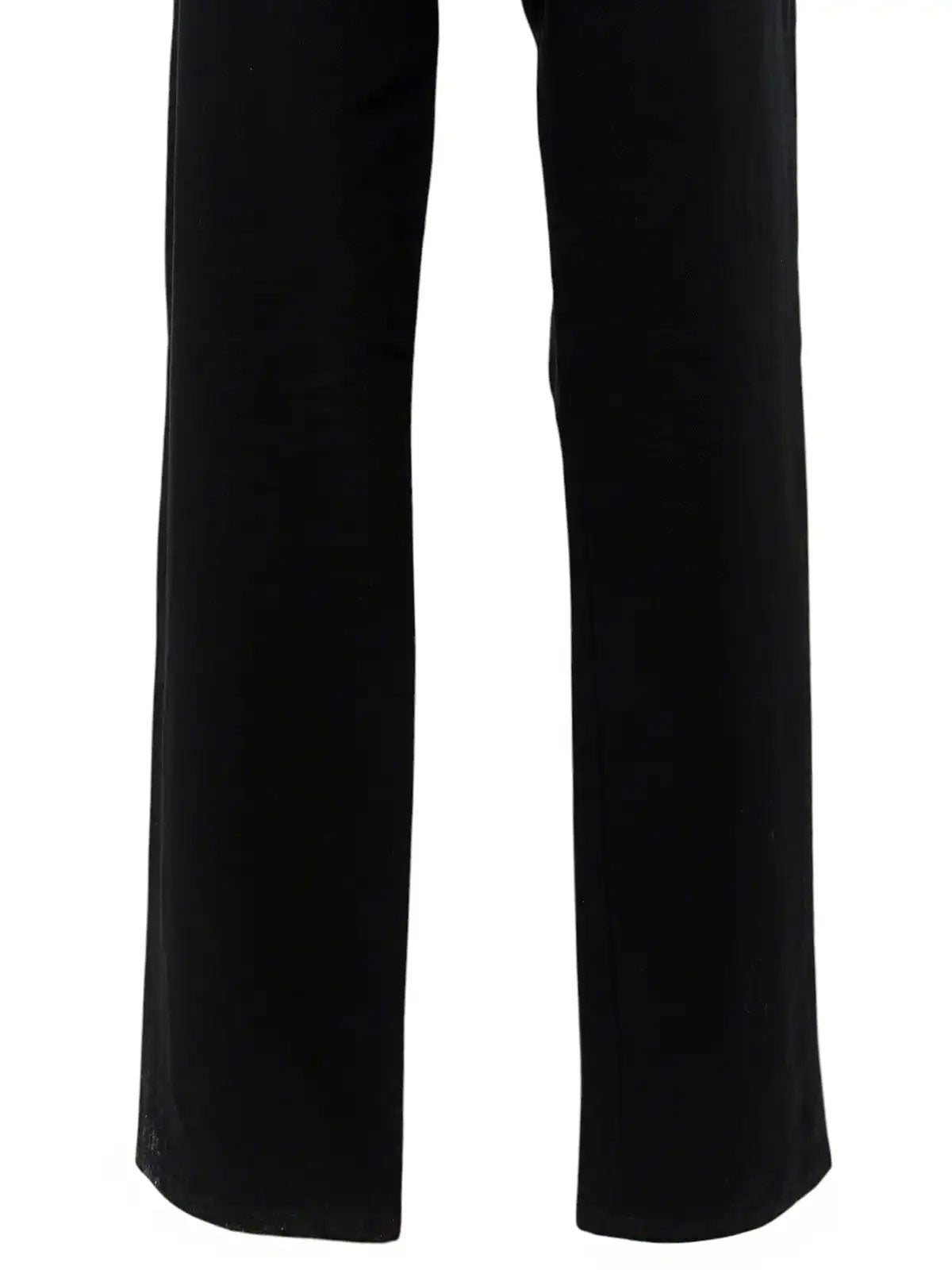 Low-rise pants in black