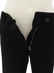 Low-rise pants in black