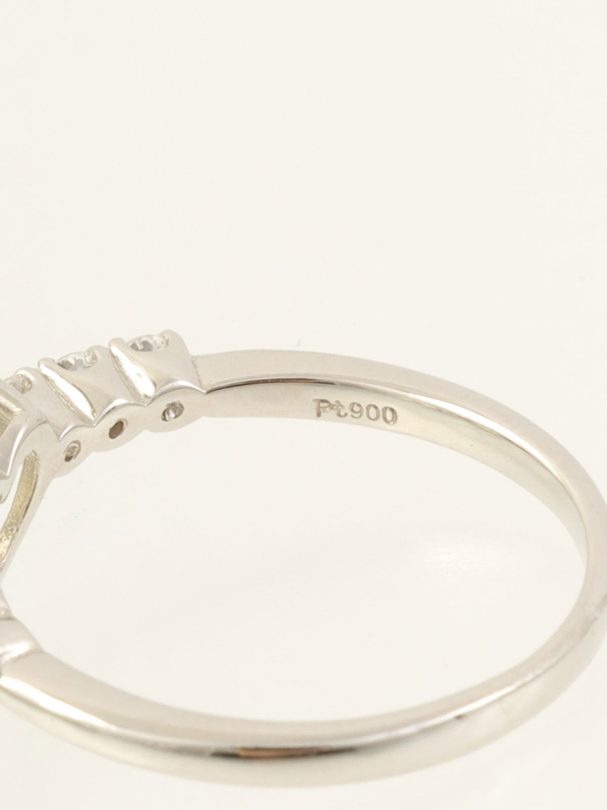 Platinum Diamond Heart Ring in Yellow/Silver