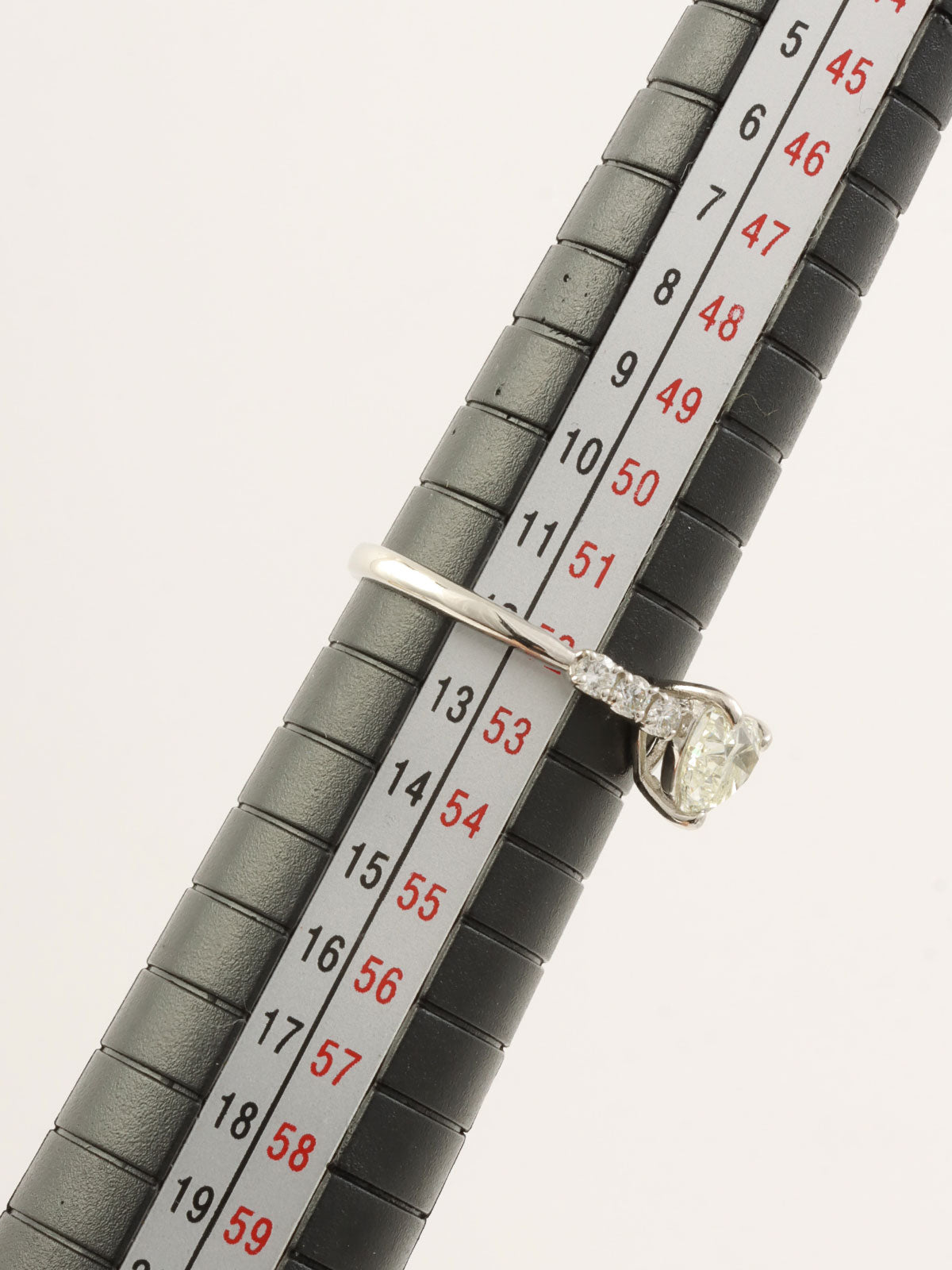 Platinum Diamond Heart Ring in Yellow/Silver