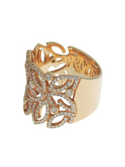 K18ダイヤモンドデザインリング ゴールド