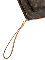 2003年製 キャンバスモノグラムパルティシオンセカンドバッグ ブラウン