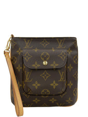 2003 Canvas Monogram Partition Second Bag, Brown