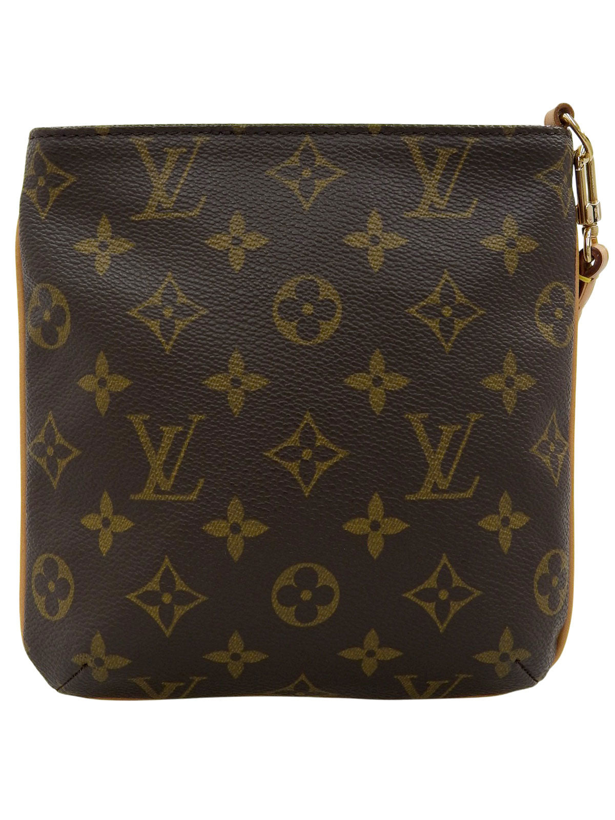 2003年製 キャンバスモノグラムパルティシオンセカンドバッグ ブラウン