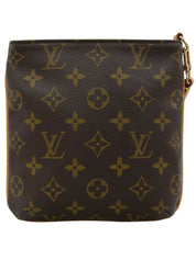 2003年製 キャンバスモノグラムパルティシオンセカンドバッグ ブラウン