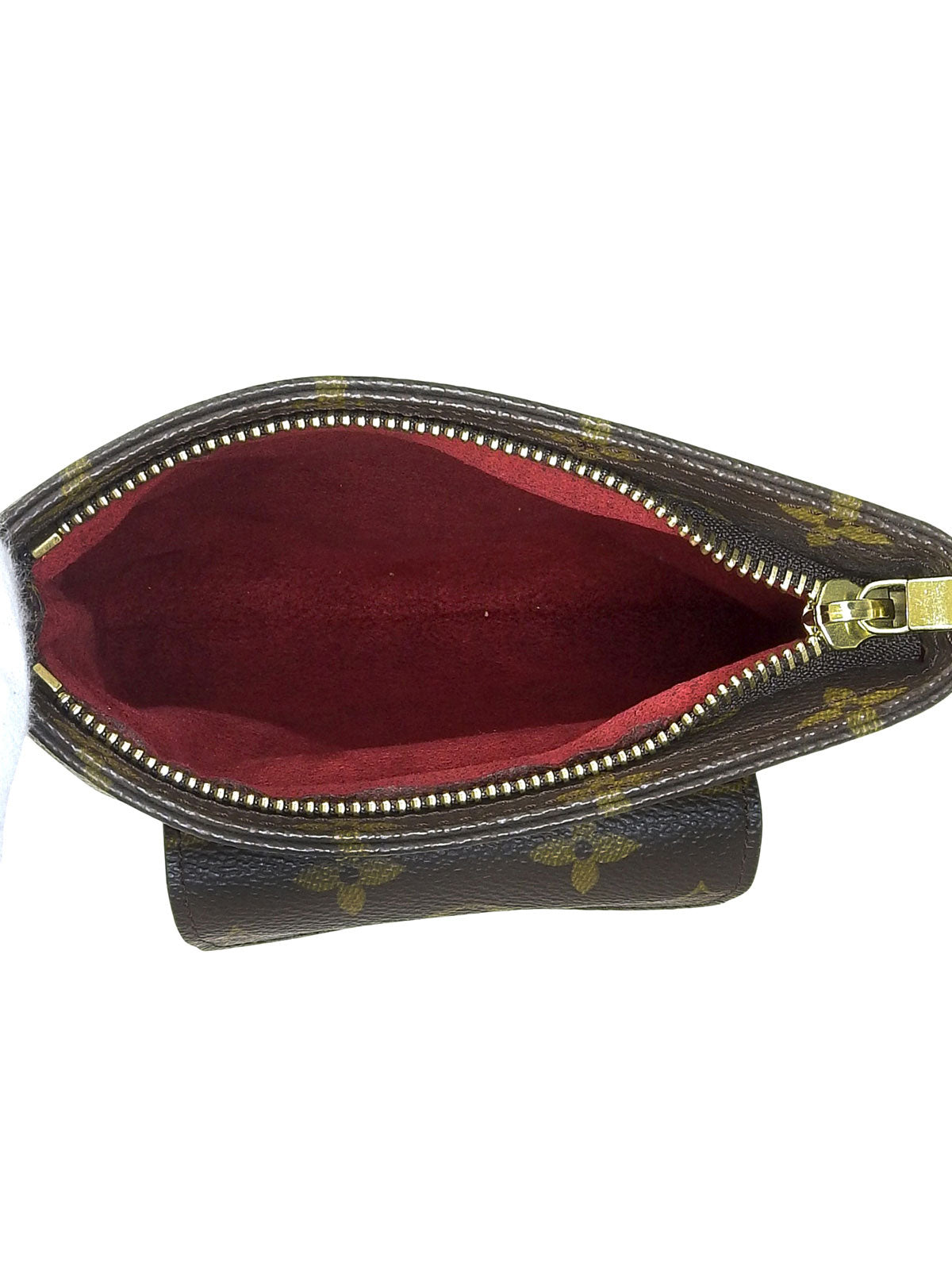 2003年製 キャンバスモノグラムパルティシオンセカンドバッグ ブラウン