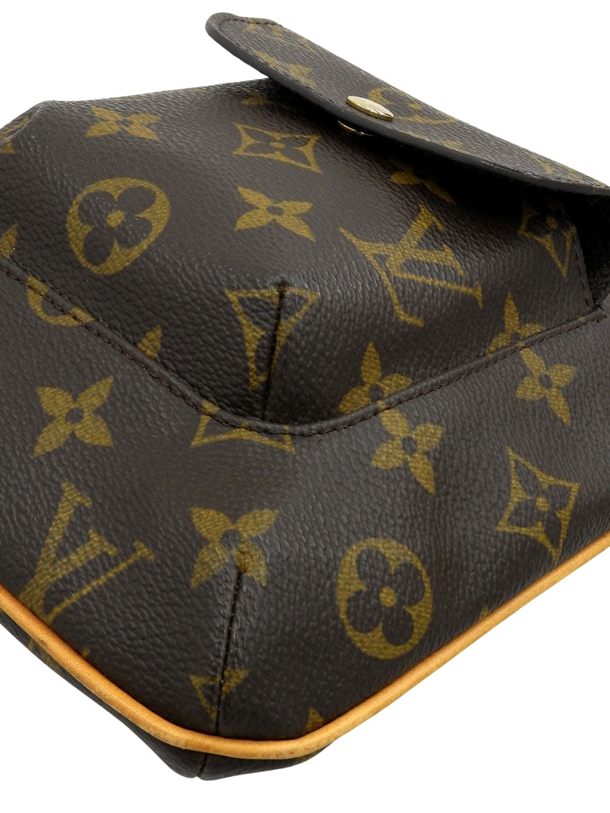 2003年製 キャンバスモノグラムパルティシオンセカンドバッグ ブラウン