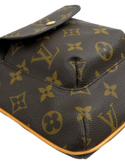 2003年製 キャンバスモノグラムパルティシオンセカンドバッグ ブラウン