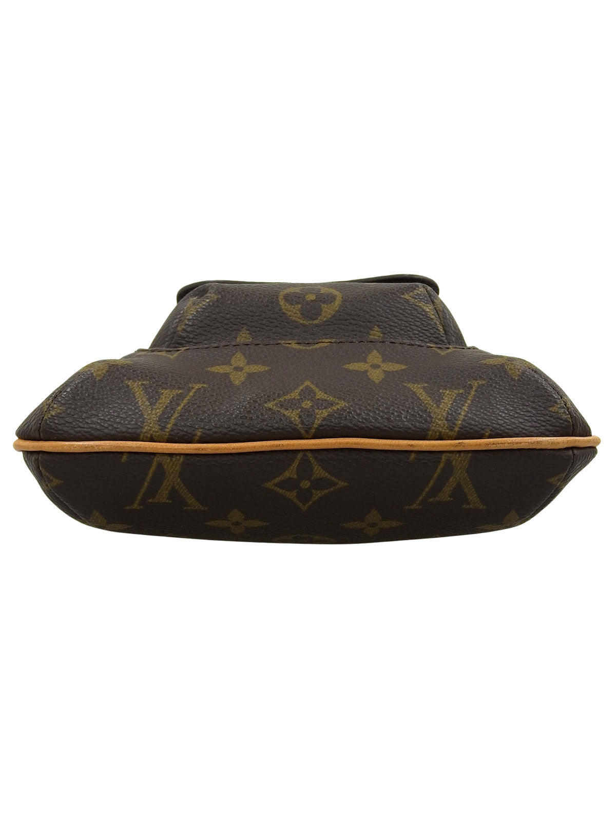 2003年製 キャンバスモノグラムパルティシオンセカンドバッグ ブラウン