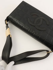 2000年頃製 チョコバーCCマークステッチショルダーバッグ ブラック