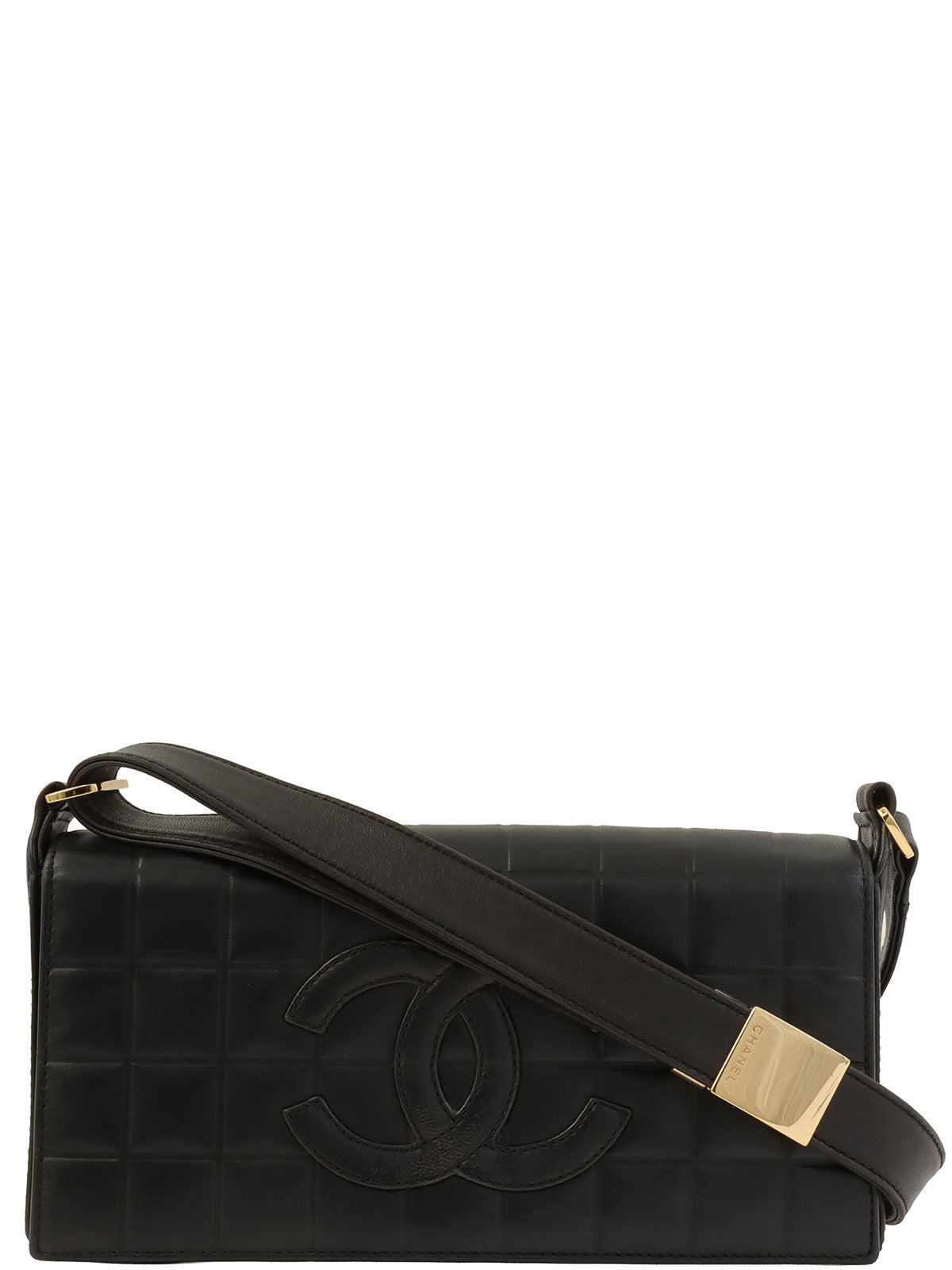 2000年頃製 チョコバーCCマークステッチショルダーバッグ ブラック