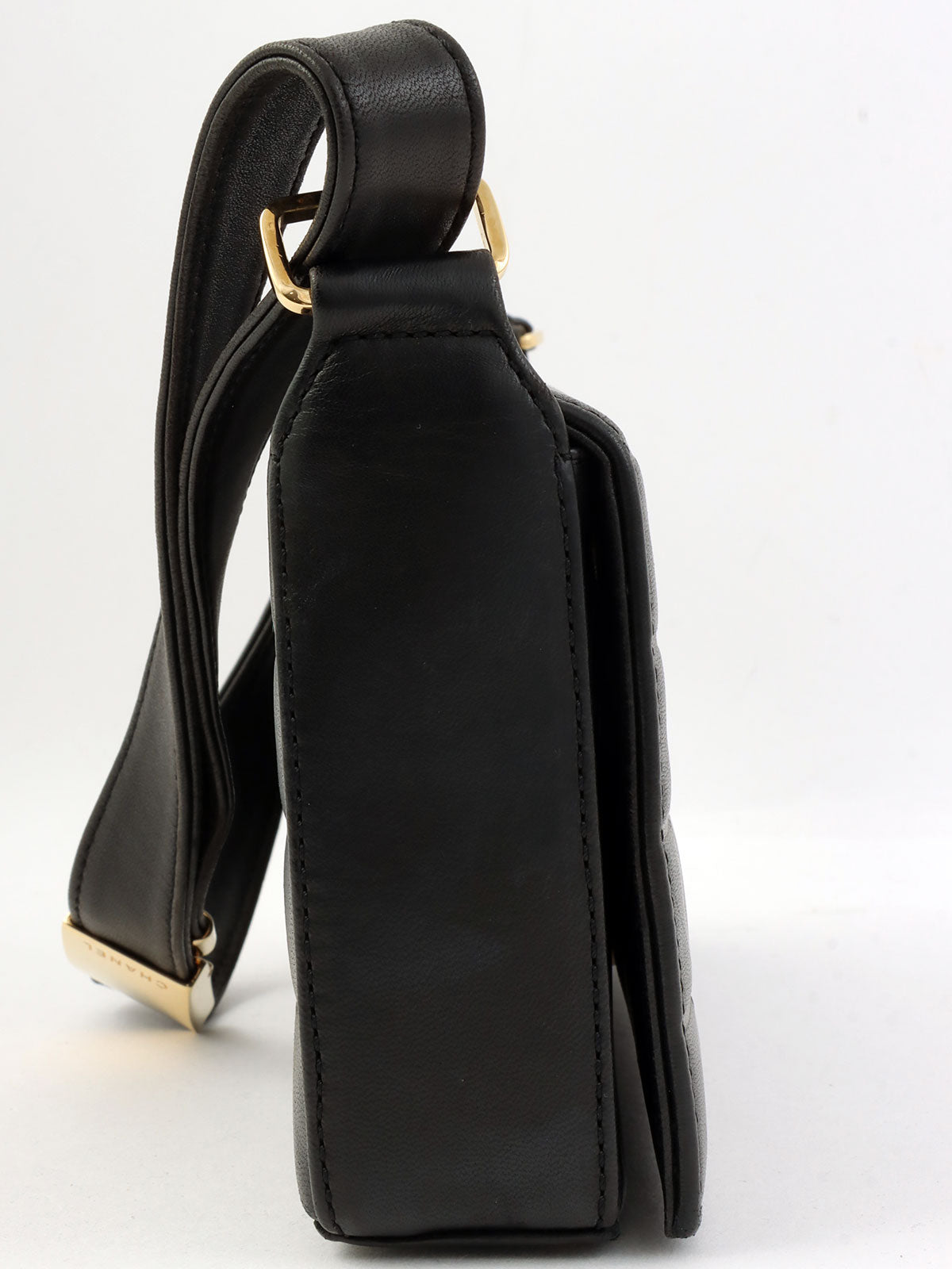 2000年頃製 チョコバーCCマークステッチショルダーバッグ ブラック