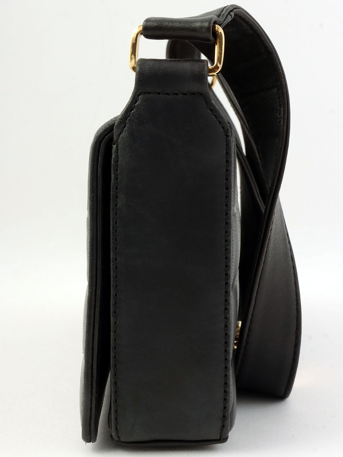 2000年頃製 チョコバーCCマークステッチショルダーバッグ ブラック