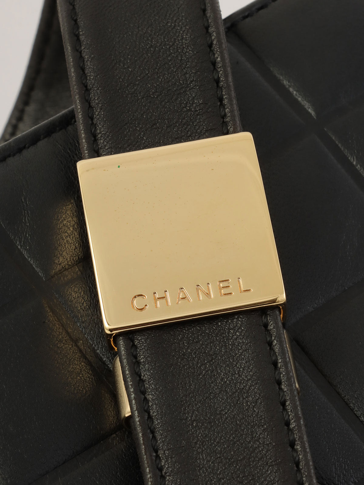 2000年頃製 チョコバーCCマークステッチショルダーバッグ ブラック