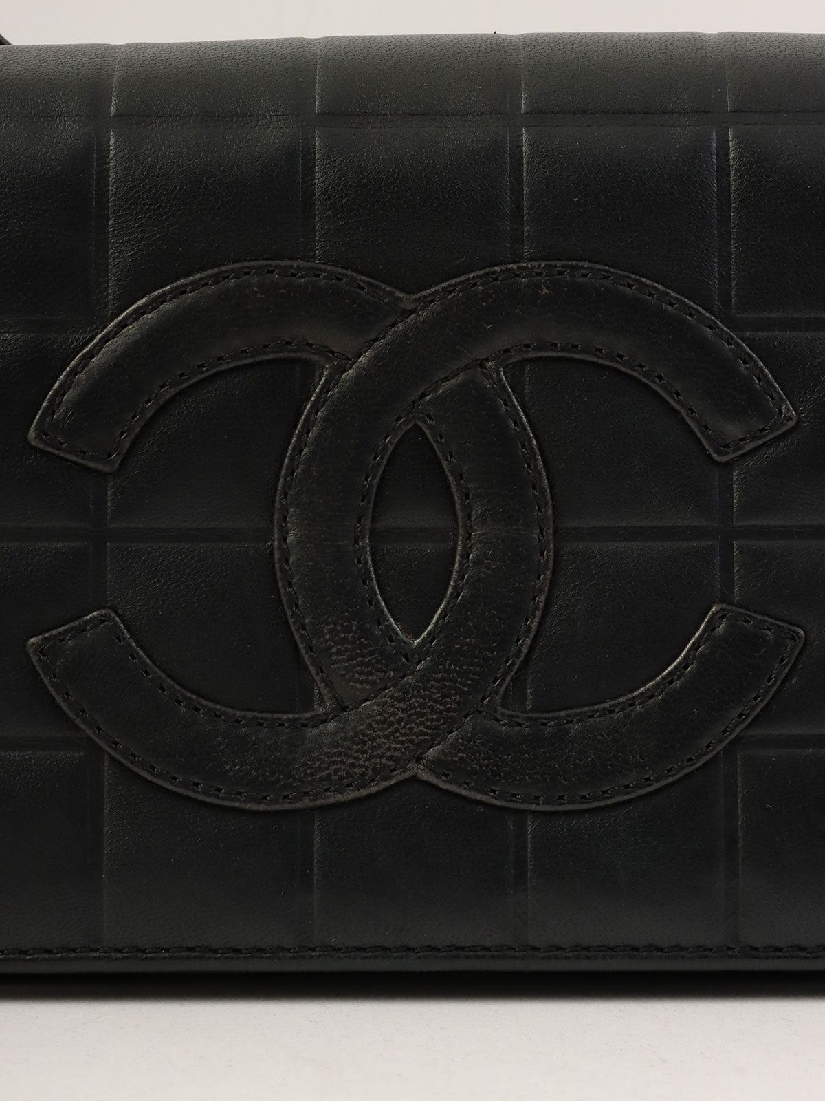 2000年頃製 チョコバーCCマークステッチショルダーバッグ ブラック