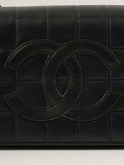 2000年頃製 チョコバーCCマークステッチショルダーバッグ ブラック