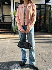 2001年頃製 マドモアゼルステッチワンショルダーバッグ ブラック