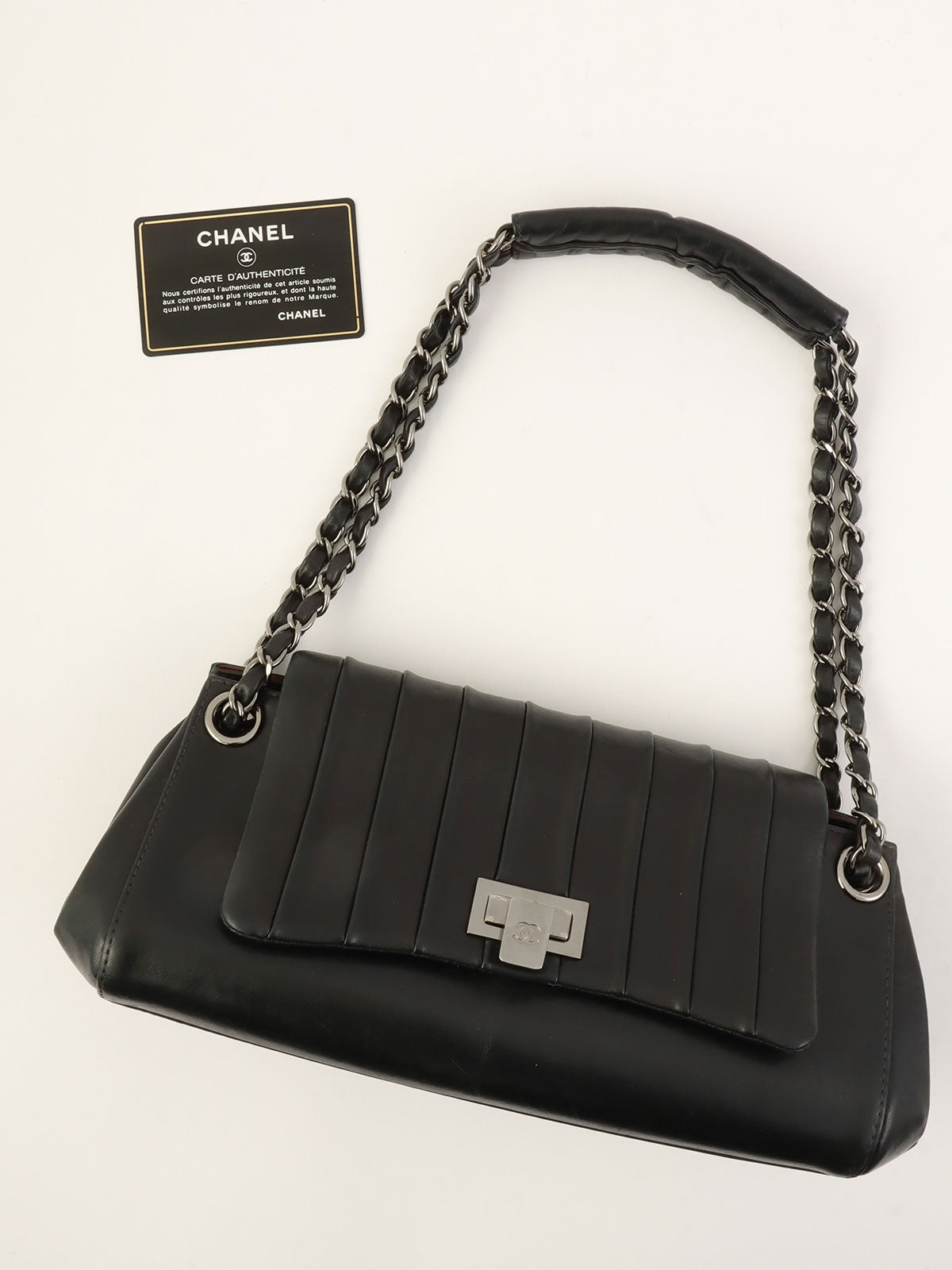 2001年頃製　マドモアゼルステッチワンショルダーバッグ　ブラック